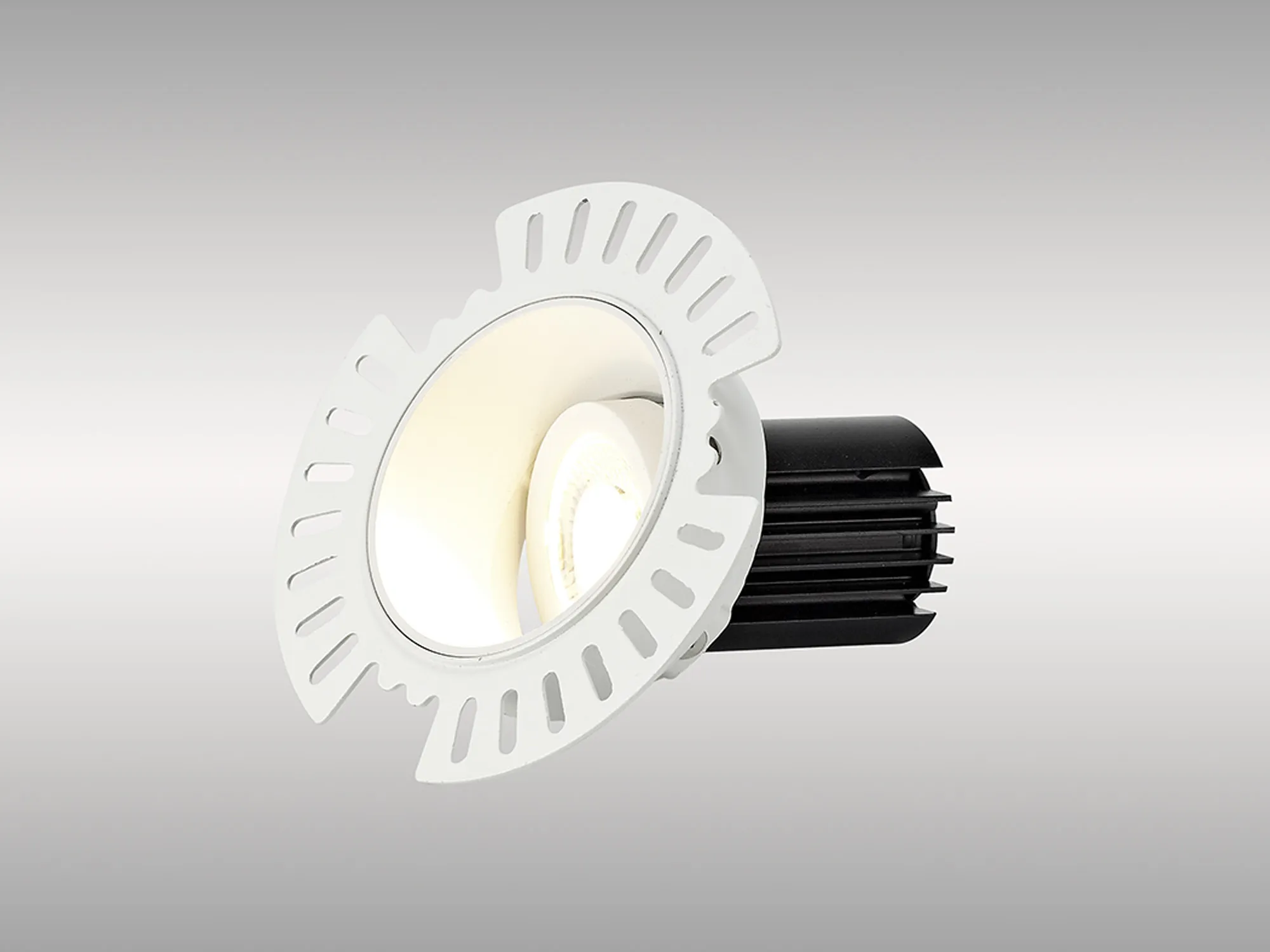 Basy A 12 Tridonic Powered 12W 2700K 1200lm 36° CRI>90 LED Engine White Adjustable Recessed Spotlight, IP20 DM201852  Dlux Basy A 12